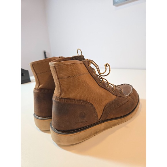 Carhartt Men's 6 Moc Toe Wedge Boots Men's 12 US FW6035 Work Wear Leather